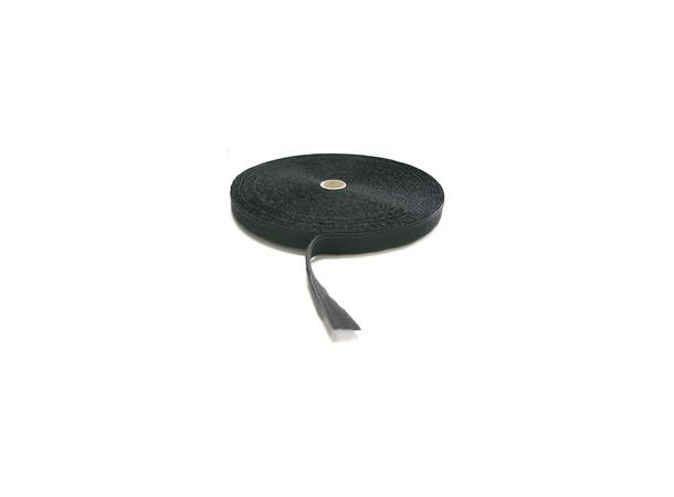 Kardborreband 20mm rulle svart 25m/rulle 